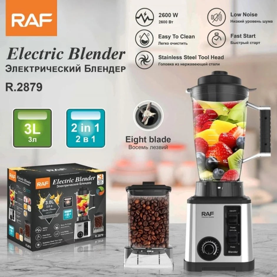 Licuadora RAF 5 en 1 R 2880 – 3L de Capacidad y 2600W de Potencia